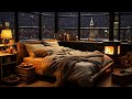 Winter Night Jazz Piano Instrumental Music ❄ Relaxing Jazz Music in Cozy Bedroom Ambience to Sleep