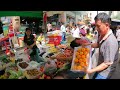 Morning Cambodian Fresh Market Food - Chicken, Pork, Fish, Fruits, Vegetables & More