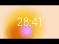 Orange Aura Pomodoro Technique 45 Minute Timer with 15 Minute Breaks | Study and Focus timer