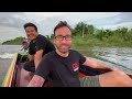 Drag Racing Turbo Longtail Thai Riverboats in Bangkok