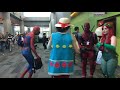 Deadpool and Spiderman Dance at Anime Convention