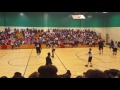 Mayde Creek junior high school  students vs falcuty basketball game