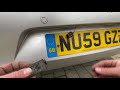 Renault Clio Changing Number Plate Light Bulbs