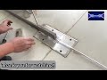 How to adjust the Glass Door Floor Spring