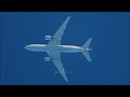 High Altitude Plane Spotting. extreme close up of commercial aircraft at cruising altitude/New York.