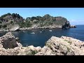 [4K] Taormina - Isola Bella Island - The Pearl of the Ionian Sea, Sicily Italy 🇮🇹