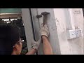 Electric roller door installation