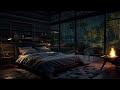Luxury Bedroom With Rain Sounds For 8 Hours - Sleeping & Relaxing | 4K