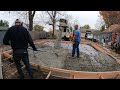 24' x 24' Garage Build - Footing dig & monolithic slab pour