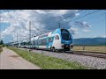 Test runs of new Stadler KISS trains for SŽ (at speeds up to 160km/h!)