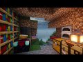 Minecraft in the Rain + 60 Mins [Relax and Sleep]