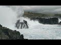 Hawaiin Waves Crashing, Big island, Kona Hawaii. Wave Sounds. Strong Waves. Ocean Island Sounds.