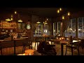 Winter Coffee Shop Music Ambience with Smooth Jazz Music  for Relaxation and Stress Relief