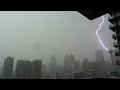 INSANE lightning in Downtown Calgary!