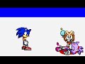 Sonic slightly breaks character