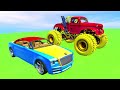 Long Slide Game With Elephant Gorilla Buffalo Hippopotamus Tiger - 3d Animal Game - Funny 3d Animals