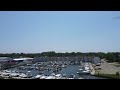 New Buffalo Michigan - flying through the marina!