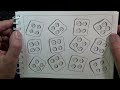 ASMR - Doodling Squares & Circles - Chewing Gum & Whispering - Australian Content - 