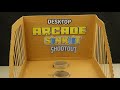 How to make Shootout Arcade Board Game using Cardboard