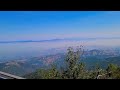 Top of Mt Umunhum, above the smoke