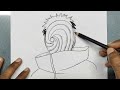 How to Draw Obito uchiha | easy step by step drawing | Obito uchiha Drawing