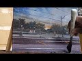 Oil Painting and Critique - Cityscape Painting Part Two #art #oils #cityscape #painting #lines