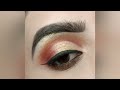 maroon and orange shade eye makeup look ❤️❤️#youtube #eyemakeup