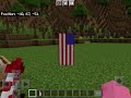How to make the American flag in Minecraft!