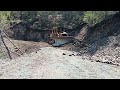 Dozer in Landslide|Refilling Collapsed Forest Road|#komatsu #liebherr #caterpillar #bulldozer