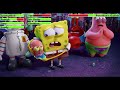 The SpongeBob Movie: Sponge on the Run (2021) Final Battle with healthbars