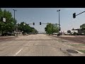 4K Driving in Downtown Omaha Nebraska. USA