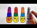 How To Draw Cute & Easy Lipstick 💄🌈 | Drawing  & Coloring For Kids &  Toddlers