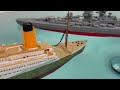 Will All these Ships from the Box sink or float? Britannic, Titanic Review and Sinking video.