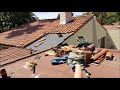 Spanish tile roofing and mold damage decking repair
