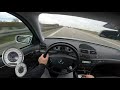 Mercedes-Benz E 200 W211 - TOP SPEED DRIVE ON GERMAN AUTOBAHN - POV