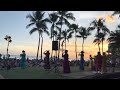 Free Hula Show at the Old Banyan Tree at Kuhio Beach in Wakiki in Hawaii Every Saturday Night