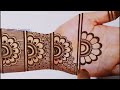 करवाचौथ/दिवाली स्पेशल आसान भरवा मेंहदी डिज़ाइन-Easy  Full Hand Indian Mehndi Design|Mehndi ka design