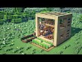 ⚒️ Minecraft : How To Build a Survival Cube Wooden House