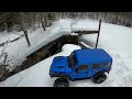 WATCH HOW THIS RC DOES ON THE SNOW , SCX6 3S ADVENTURE ON SNOW.