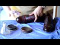 How to mirrorshine Allen Edmonds Patina Strand. ASMR. Shoeshine