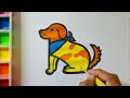 How to Draw A Dog 🐕 From Letter K Easy for kids and Toddlers