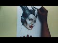 Drawing Maleficent 2 (Angelina Jolie) | Akash Drawing