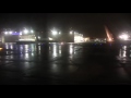 American Airlines B757 Night Landing Los Angeles