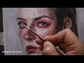 Blending  Skin tone in Acrylic | Step-by-Step Portrait Painting with Acrylic by Debojyoti Boruah