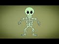 Spooky Scary Skeleton || Cartoon Version