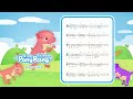 파키케팔로사우루스 공룡송 (동요 피아노 악보) - 나는야 공룡 동요 - Nursery rhyme piano sheet music - PonyRang TV Kids Play