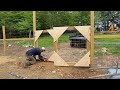 Building A Large Wood Gate for the GARDEN | The ShabinLife