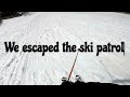 POACHING and ESCAPING SKI PATROL, Killington, Vt  -  POV