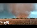 EXTREME Close Range Tornado Intercept! Crowell, TX Tornado