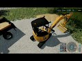 Starting the clean up job with the Cat 304 and the new Ford F350 | Landscaping Series Ep 4 | FS22